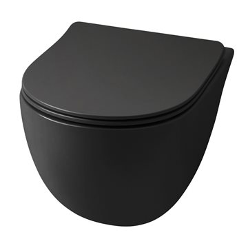 Lavabo FILE Rimless 2.0 væghængt toilet u/skyllekant i Mat sort